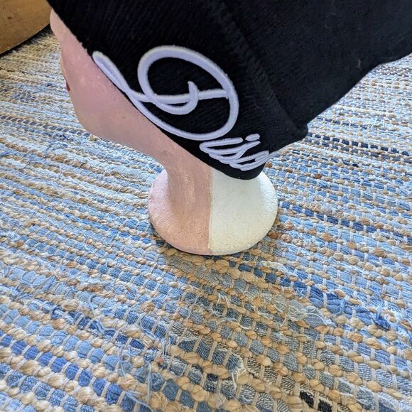 Panic at The Disco Black Winter Pom Pom Hat White Embroidered Lettering Music Fa - Picture 6 of 9